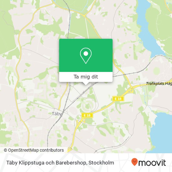 Täby Klippstuga och Barebershop karta