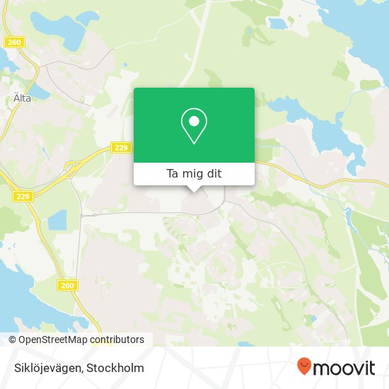 Siklöjevägen karta