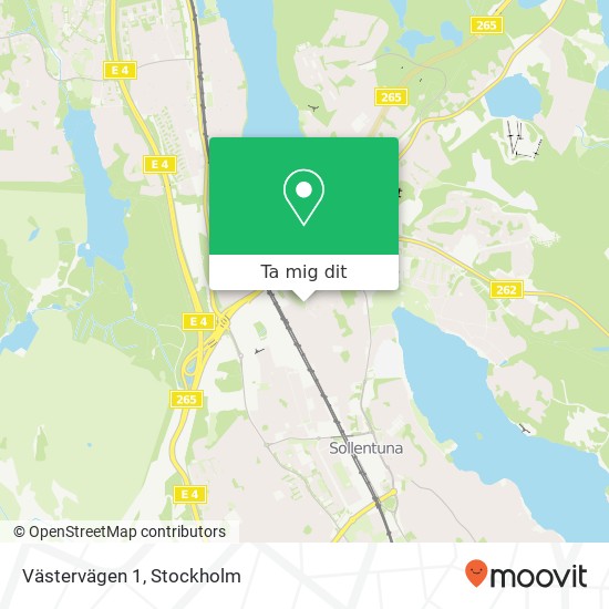 Västervägen 1 karta