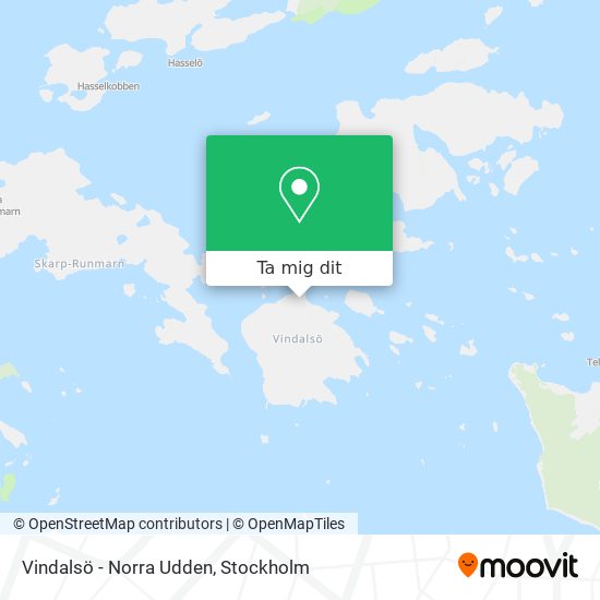 Vindalsö - Norra Udden karta