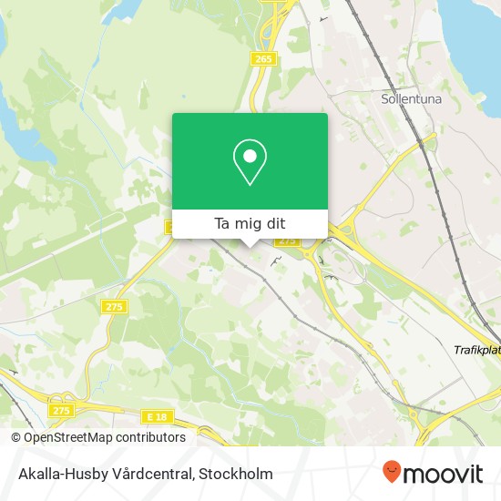 Akalla-Husby Vårdcentral karta