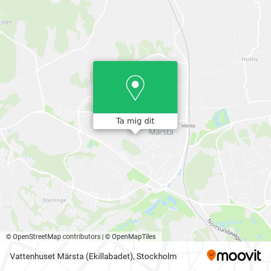 Vattenhuset Märsta (Ekillabadet) karta