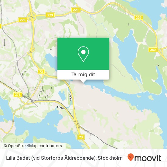 Lilla Badet (vid Stortorps Äldreboende) karta