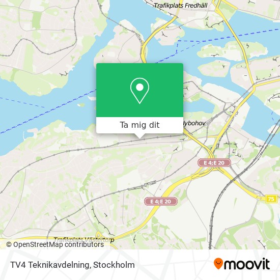 TV4 Teknikavdelning karta