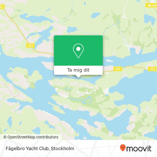 Fågelbro Yacht Club karta