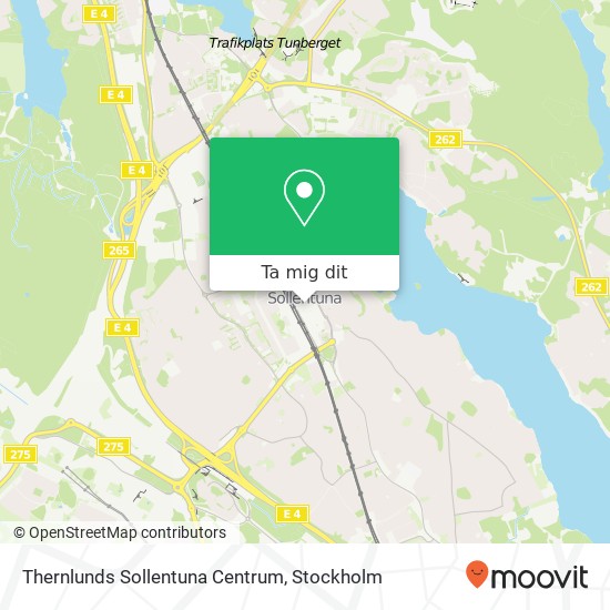 Thernlunds Sollentuna Centrum karta