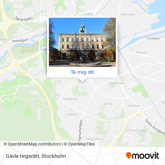 Gävle tingsrätt karta