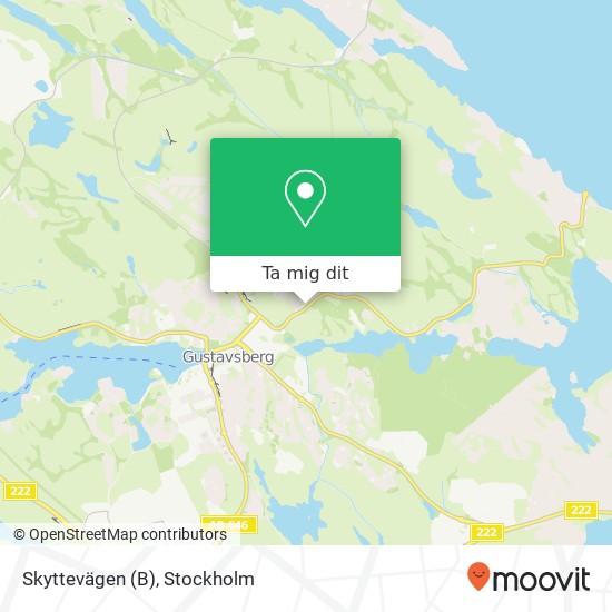 Skyttevägen (B) karta