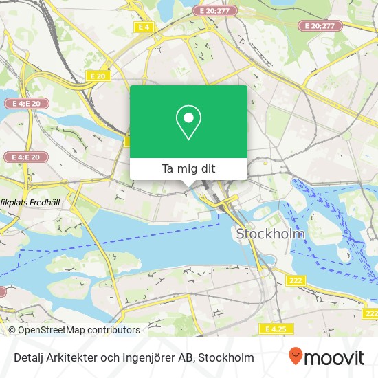 Detalj Arkitekter och Ingenjörer AB karta
