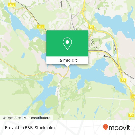 Brovakten B&B karta