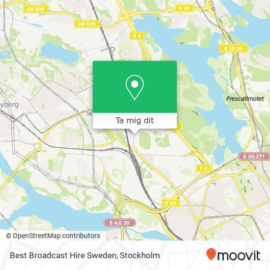 Best Broadcast Hire Sweden karta