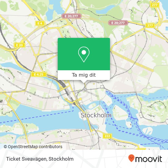 Ticket Sveavägen karta