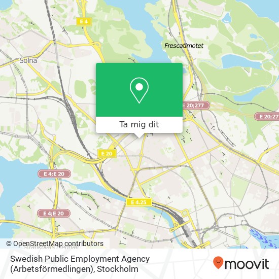 Swedish Public Employment Agency (Arbetsförmedlingen) karta