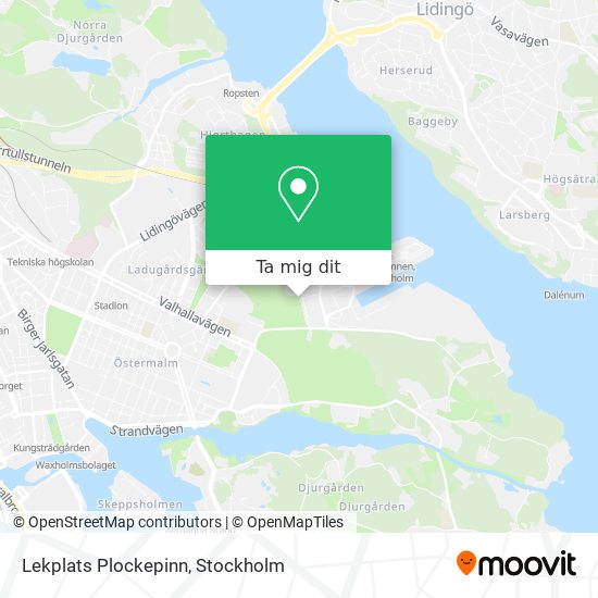 Lekplats Plockepinn karta