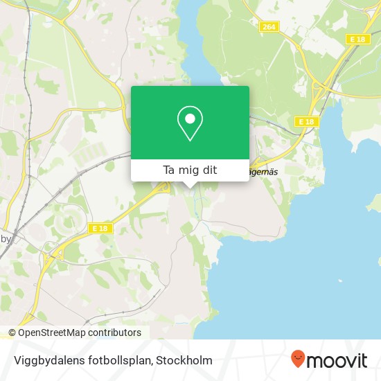Viggbydalens fotbollsplan karta