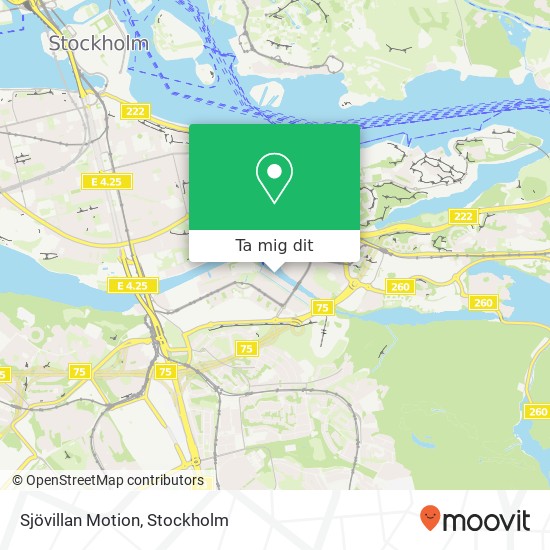 Sjövillan Motion karta