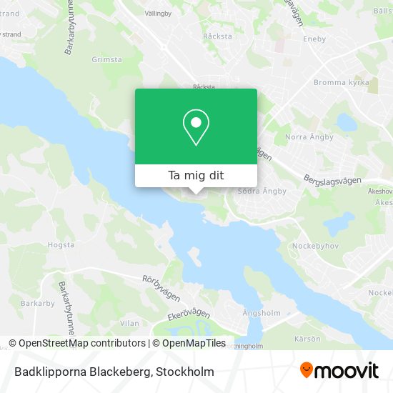 Badklipporna Blackeberg karta
