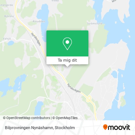 Bilprovningen Nynäshamn karta