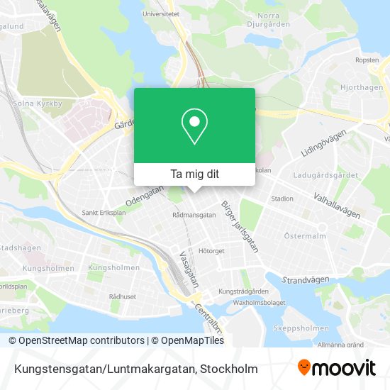 Kungstensgatan/Luntmakargatan karta