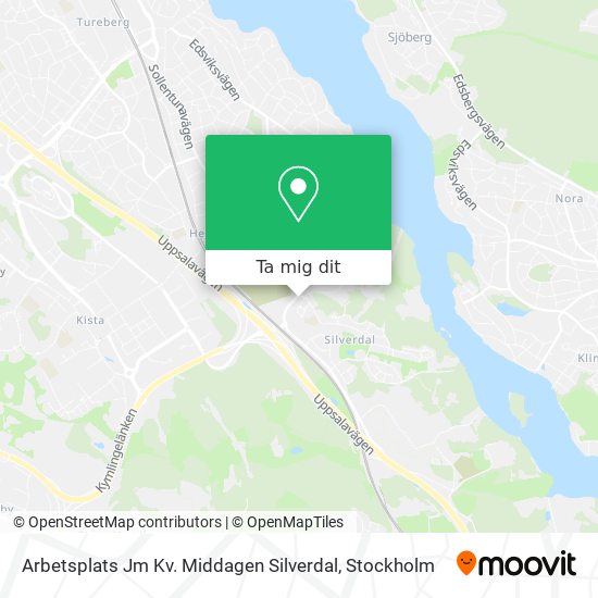 Arbetsplats Jm Kv. Middagen Silverdal karta