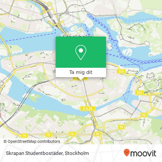 Skrapan Studentbostäder karta