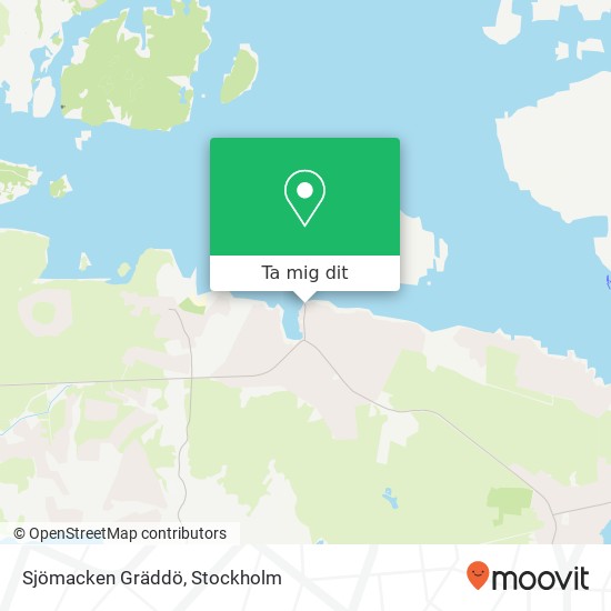 Sjömacken Gräddö karta