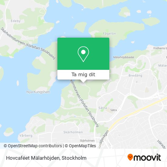 Hovcaféet Mälarhöjden karta