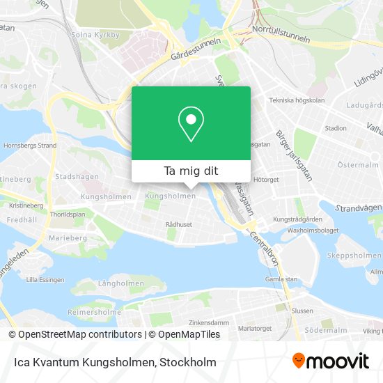 Ica Kvantum Kungsholmen karta