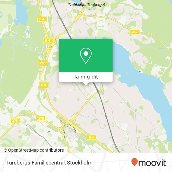 Turebergs Familjecentral karta