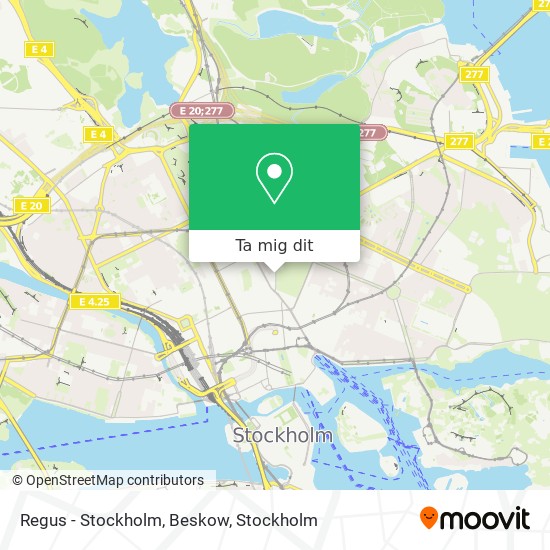 Regus - Stockholm, Beskow karta