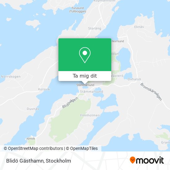 Blidö Gästhamn karta