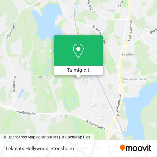 Lekplats Hollywood karta