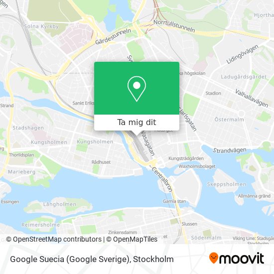 Google Suecia (Google Sverige) karta
