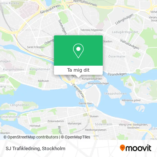 SJ Trafikledning karta