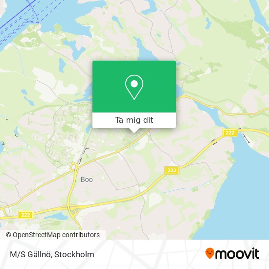 M/S Gällnö karta