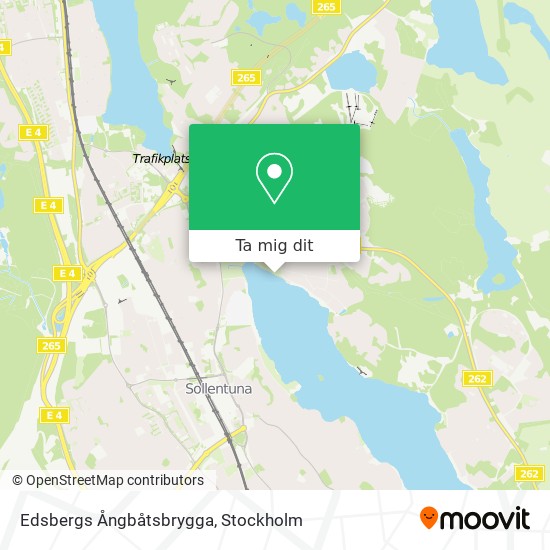Edsbergs Ångbåtsbrygga karta