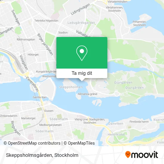 Skeppsholmsgården karta