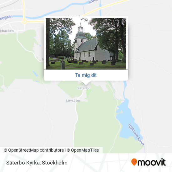 Säterbo Kyrka karta