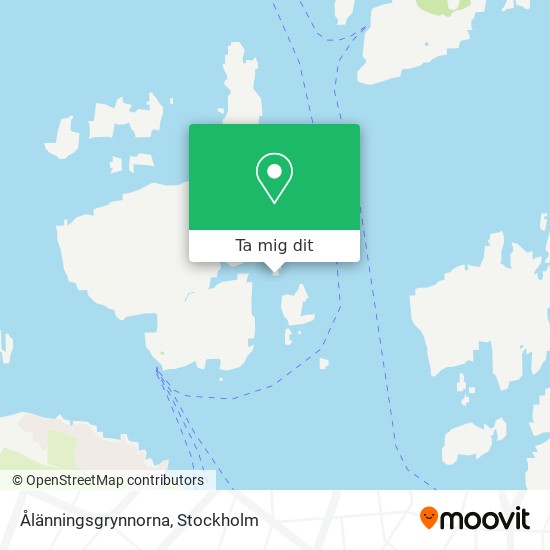 Ålänningsgrynnorna karta