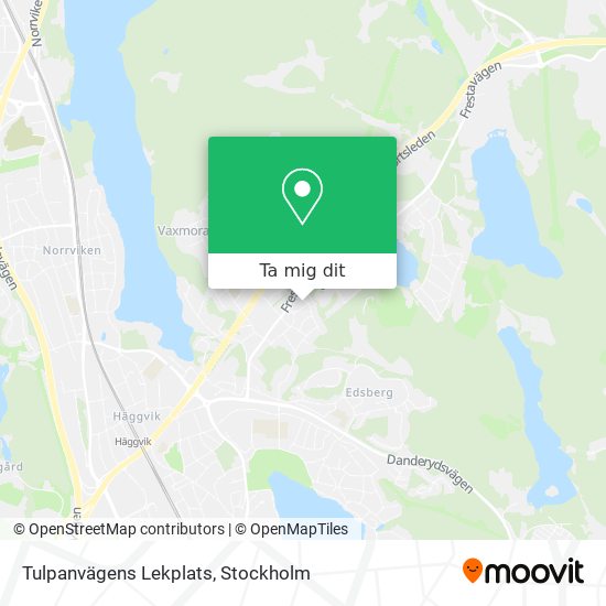 Tulpanvägens Lekplats karta