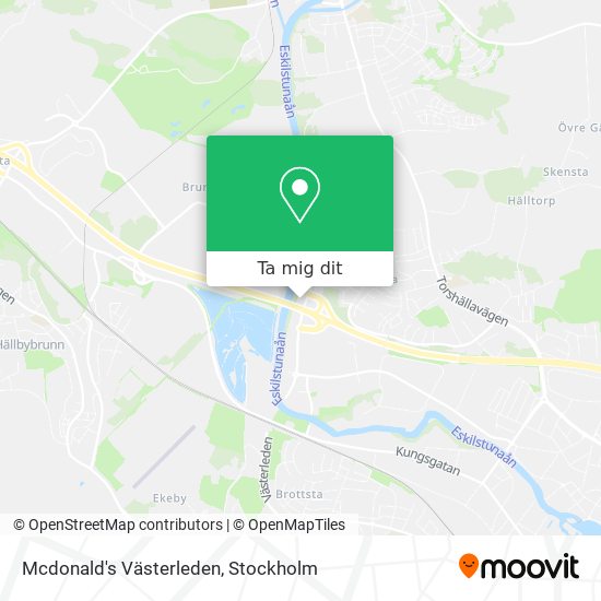 Mcdonald's Västerleden karta