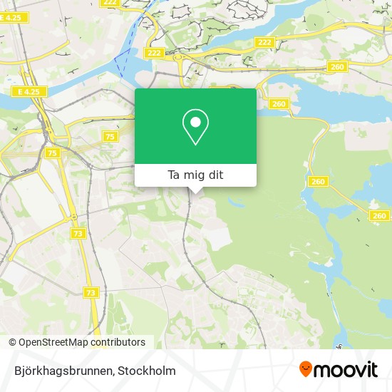 Björkhagsbrunnen karta