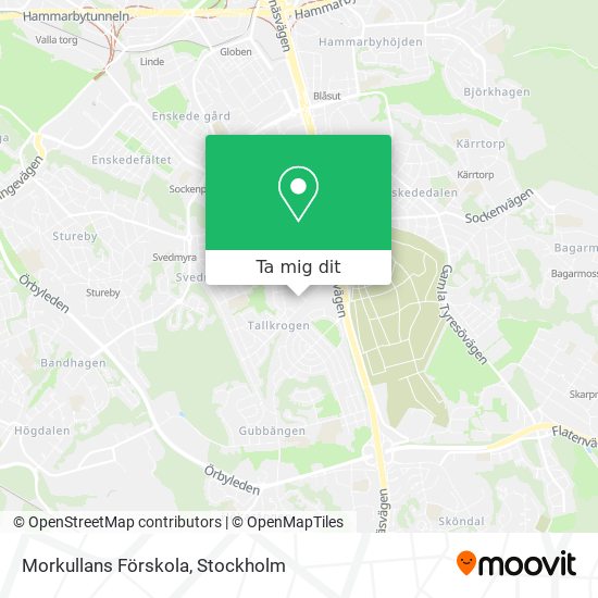 Morkullans Förskola karta