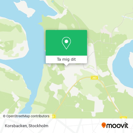 Korsbacken karta