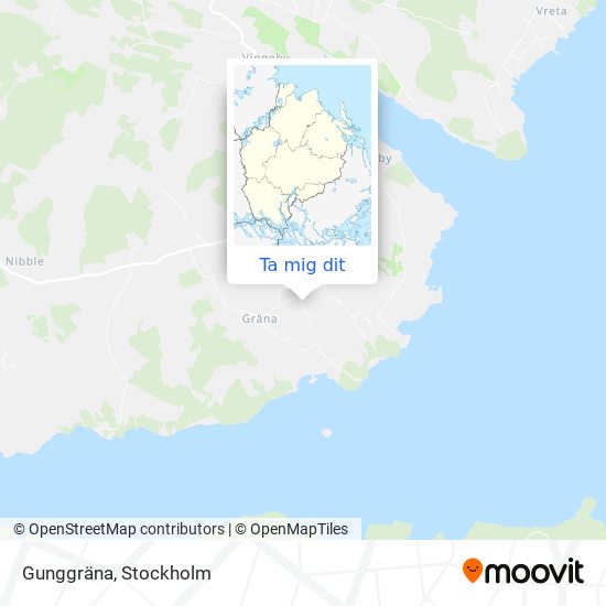 Gunggräna karta