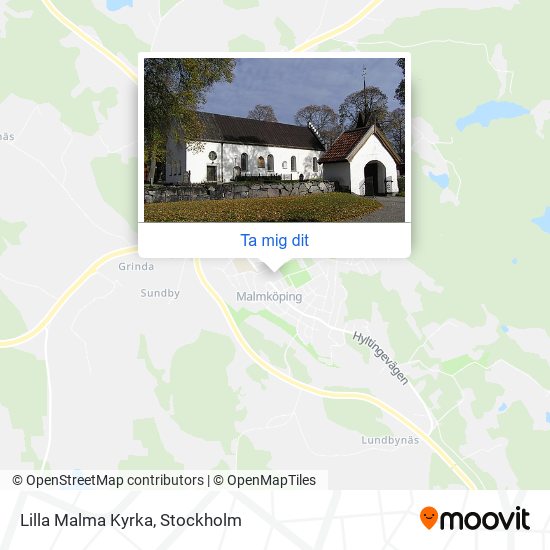 Lilla Malma Kyrka karta