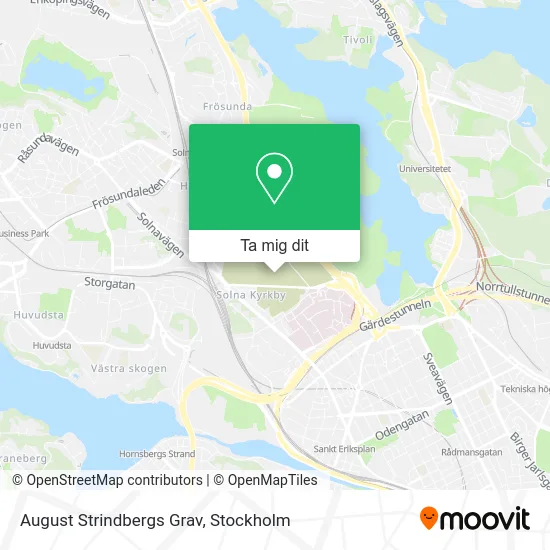 August Strindbergs Grav karta