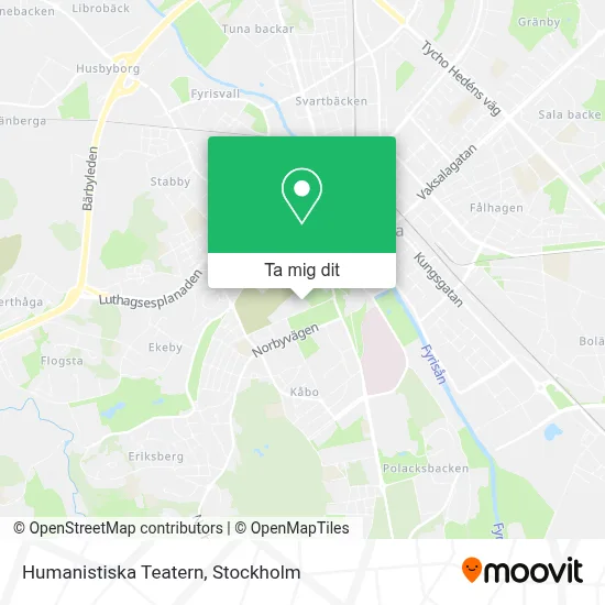Humanistiska Teatern karta