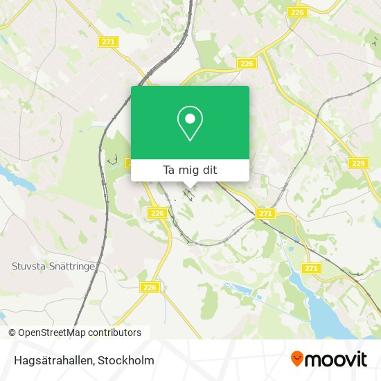 Hagsätrahallen karta