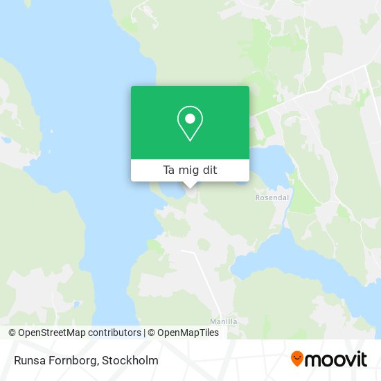 Runsa Fornborg karta